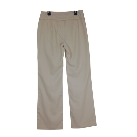 Banana Republic Martin Pants Wool and Silk Blend Womens Beige Wide-Leg Size 4 - Picture 8 of 12